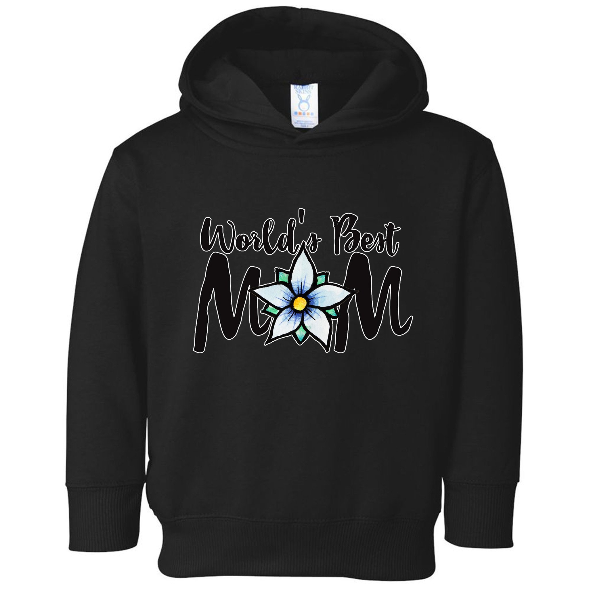 World's Best Mom Flower Toddler Hoodie