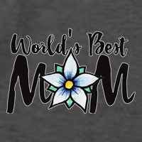 World's Best Mom Flower Vector Backpack