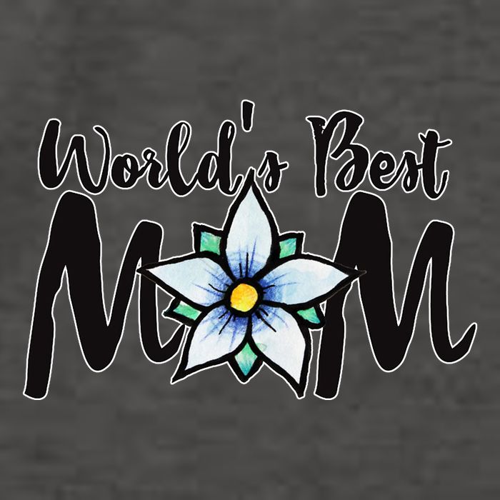 World's Best Mom Flower Vector Backpack