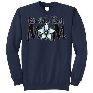 World's Best Mom Flower Sweatshirt