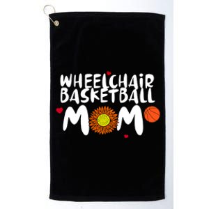 Wheelchair Basketball Mom Gift Platinum Collection Golf Towel