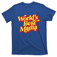 World's Best Mama! Vintage 70's / 80's Retro Font Style Gift T-Shirt