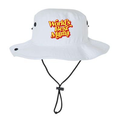 World's Best Mama! Vintage 70's / 80's Retro Font Style Gift Legacy Cool Fit Booney Bucket Hat