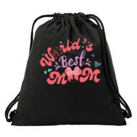 World Best Mom Mother's Day World's Best Mom Epcot Magical Kingdom Drawstring Bag