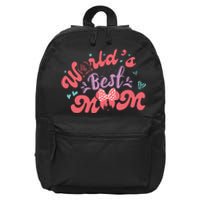 World Best Mom Mother's Day World's Best Mom Epcot Magical Kingdom 16 in Basic Backpack