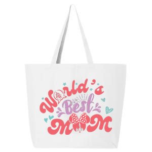 World Best Mom Mother's Day World's Best Mom Epcot Magical Kingdom 25L Jumbo Tote