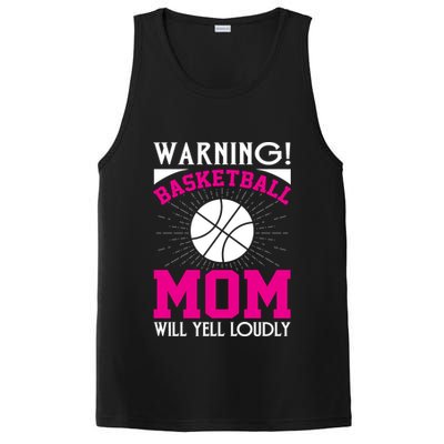 Warning! Basketball Mom Will Yell Loudly Funny Sport PosiCharge Competitor Tank