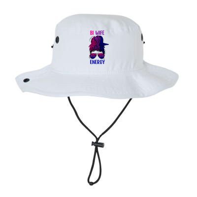 Womens Bisexual Messy Bun LGBTQ Cool Subtle Bi Pride Flag Colors Legacy Cool Fit Booney Bucket Hat