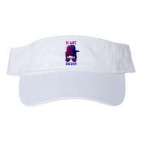 Womens Bisexual Messy Bun LGBTQ Cool Subtle Bi Pride Flag Colors Valucap Bio-Washed Visor