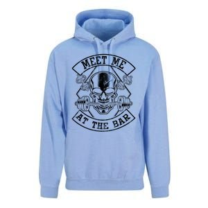 Weightlifting Bodybuilding Meet Me At The Bar Powerlifting Gift Unisex Surf Hoodie