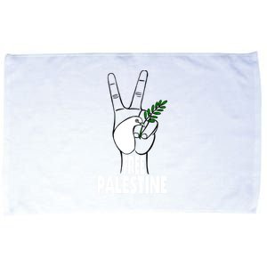 West Bank Middle East Peace Dove Olive Branch Free Palestine Microfiber Hand Towel