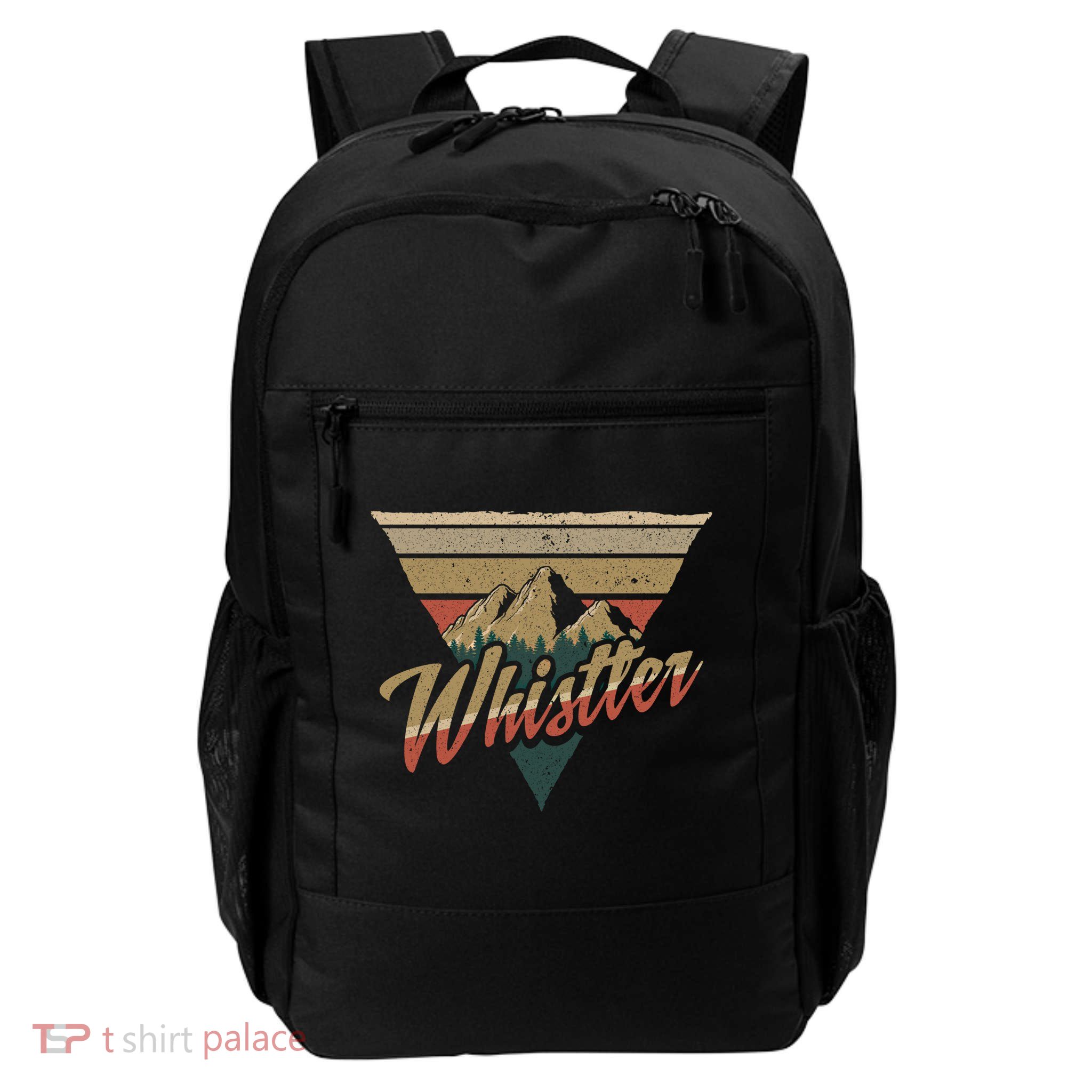 Whistler Blackcomb Mountain Illustration Vacation Souvenir Gift Backpack