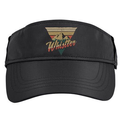 Whistler Blackcomb Mountain Illustration Vacation Souvenir Gift Adult Drive Performance Visor