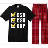 Womens BSN MSN DNP Doctorate Degree Checklist Funny Graduation Gift Pajama Set