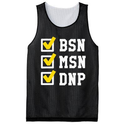 Womens BSN MSN DNP Doctorate Degree Checklist Funny Graduation Gift Mesh Reversible Basketball Jersey Tank