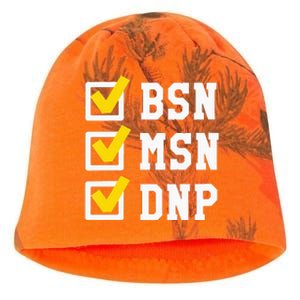 Womens BSN MSN DNP Doctorate Degree Checklist Funny Graduation Gift Kati - Camo Knit Beanie