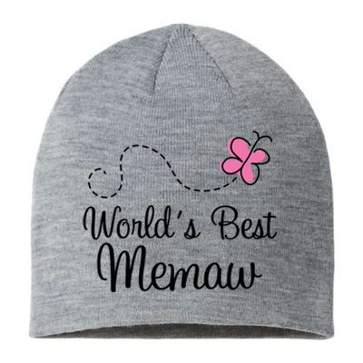 Worlds Best Memaw Grandma Gift Sustainable Beanie