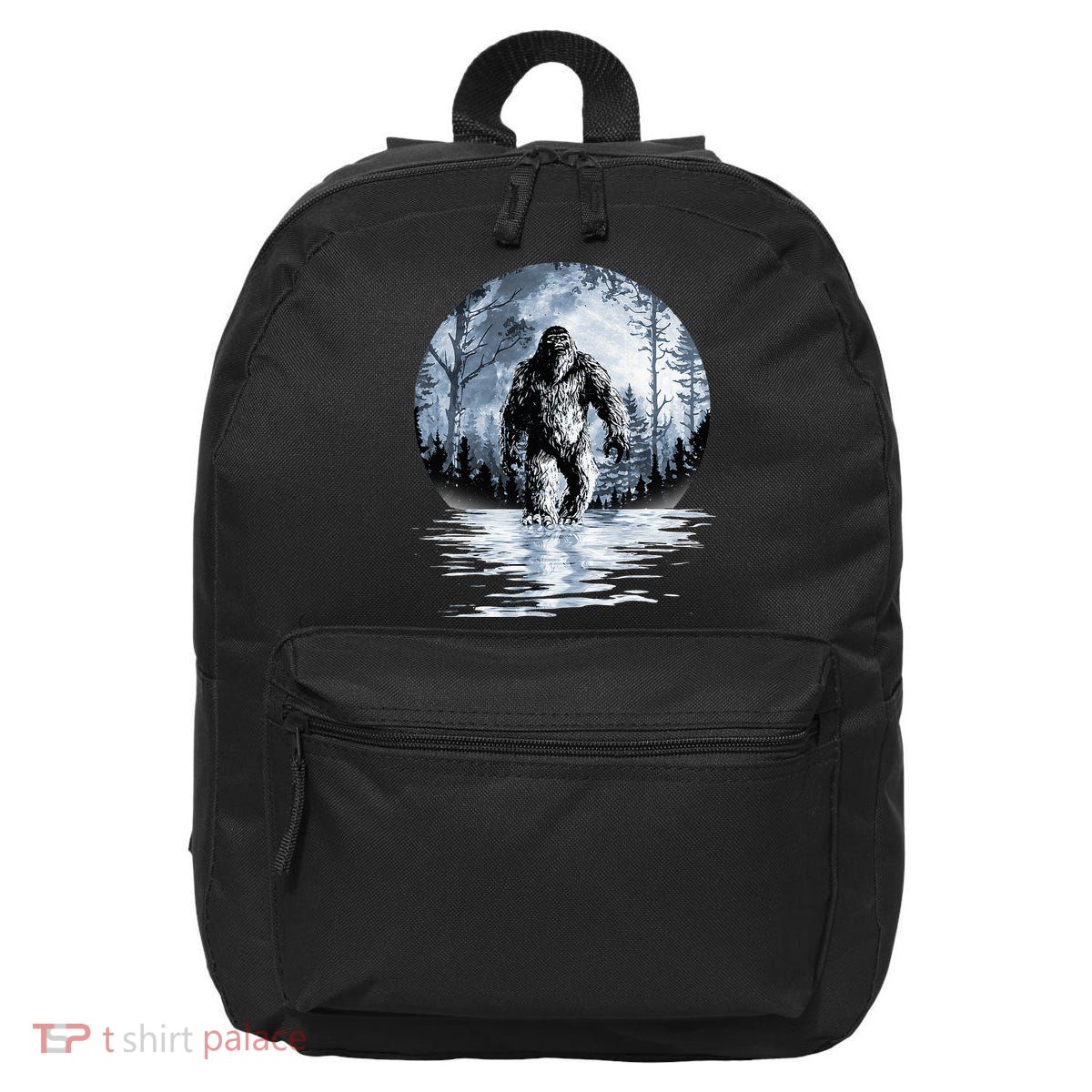 Women Bigfoot Moon Lunar Sasquatch 16 in Basic Backpack