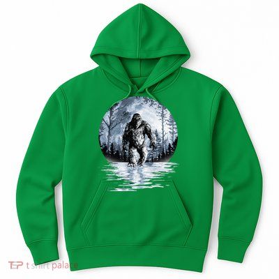 Women Bigfoot Moon Lunar Sasquatch Hoodie