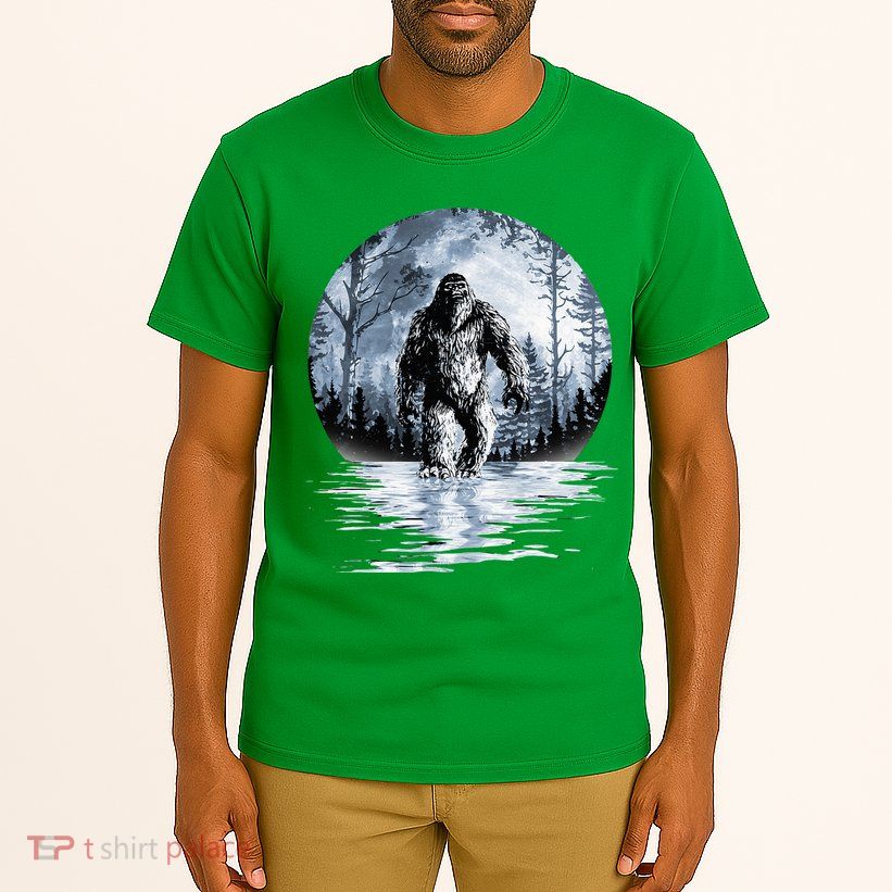 Women Bigfoot Moon Lunar Sasquatch Tall T-Shirt