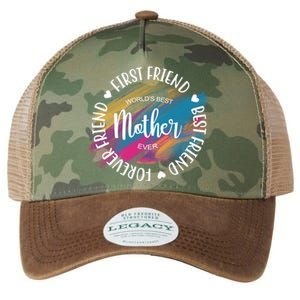 Worlds Best Mother Ever Cute Mother's Day Gift Legacy Tie Dye Trucker Hat