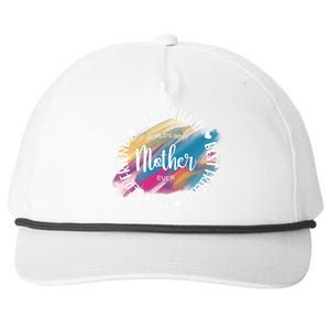 Worlds Best Mother Ever Cute Mother's Day Gift Snapback Five-Panel Rope Hat