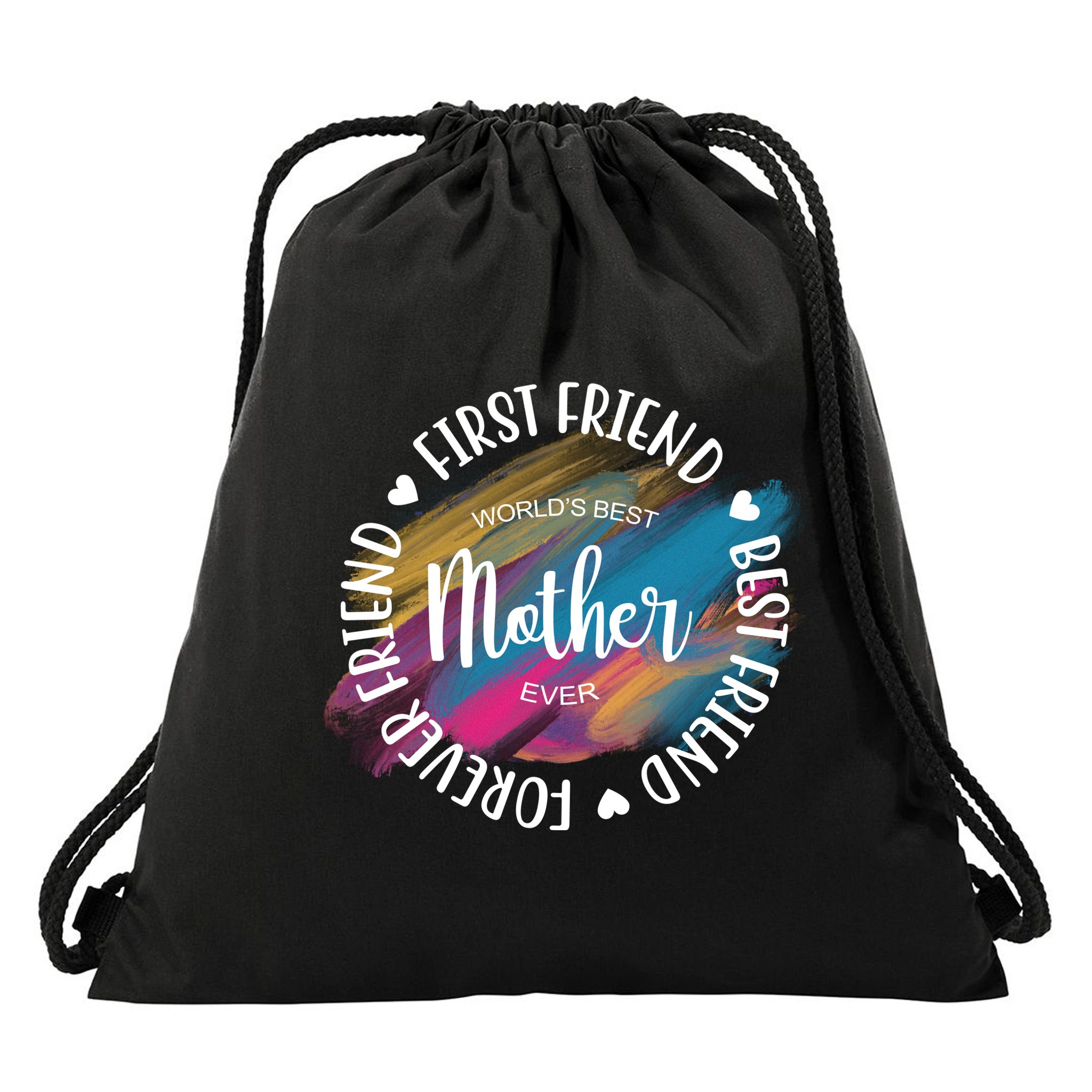Worlds Best Mother Ever Cute Mother's Day Gift Drawstring Bag