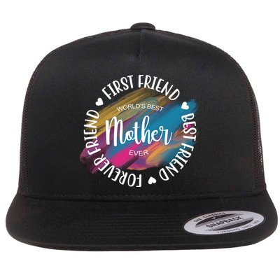 Worlds Best Mother Ever Cute Mother's Day Gift Flatbill Hat