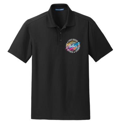 Worlds Best Mother Ever Cute Mother's Day Gift Dry Zone Grid Polo