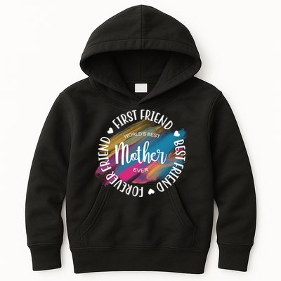 Worlds Best Mother Ever Cute Mother's Day Gift Kids Hoodie