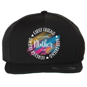 Worlds Best Mother Ever Cute Mother's Day Gift Wool Snapback Cap