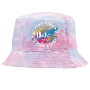 Worlds Best Mother Ever Cute Mother's Day Gift Tie-Dyed Bucket Hat