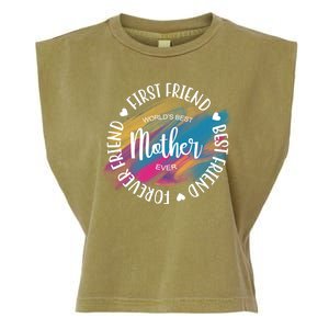 Worlds Best Mother Ever Cute Mother's Day Gift Garment-Dyed Women's Muscle Tee