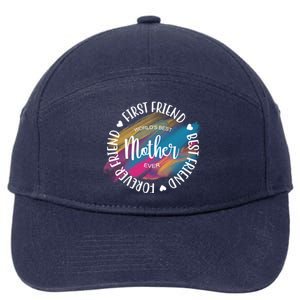 Worlds Best Mother Ever Cute Mother's Day Gift 7-Panel Snapback Hat