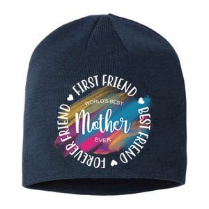 Worlds Best Mother Ever Cute Mother's Day Gift Sustainable Beanie