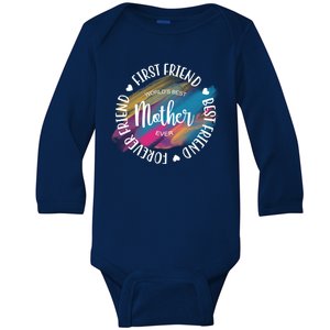 Worlds Best Mother Ever Cute Mother's Day Gift Baby Long Sleeve Bodysuit