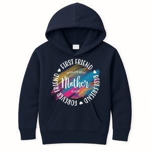 Worlds Best Mother Ever Cute Mother's Day Gift Kids Hoodie