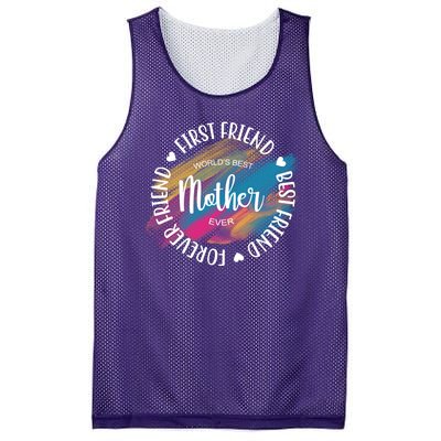 Worlds Best Mother Ever Cute Mother's Day Gift Mesh Reversible Basketball Jersey Tank