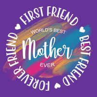 Worlds Best Mother Ever Cute Mother's Day Gift Women's V-Neck T-Shirt