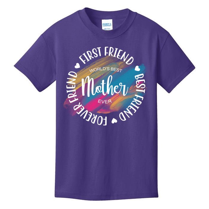 Worlds Best Mother Ever Cute Mother's Day Gift Kids T-Shirt