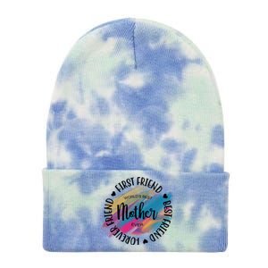 Worlds Best Mother Ever Cute Mother's Day Gift Tie Dye 12in Knit Beanie