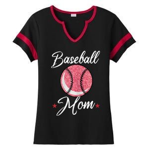 Womens Baseball Mom Cool Sport Mommy Mama Momma Wife Mother Ladies Halftime Notch Neck Tee