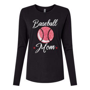 Womens Baseball Mom Cool Sport Mommy Mama Momma Wife Mother Womens Cotton Relaxed Long Sleeve T-Shirt