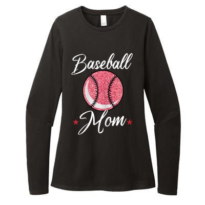 Womens Baseball Mom Cool Sport Mommy Mama Momma Wife Mother Womens CVC Long Sleeve Shirt