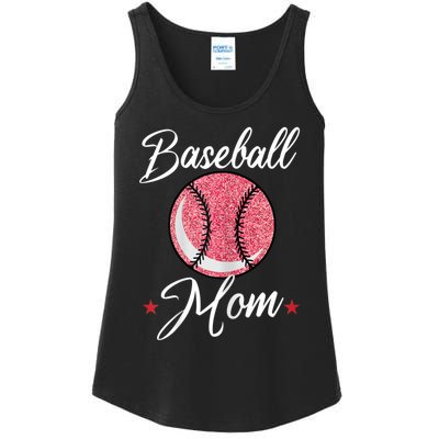 Womens Baseball Mom Cool Sport Mommy Mama Momma Wife Mother Ladies Essential Tank