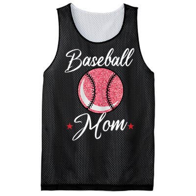 Womens Baseball Mom Cool Sport Mommy Mama Momma Wife Mother Mesh Reversible Basketball Jersey Tank