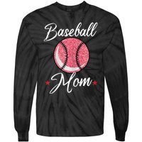 Womens Baseball Mom Cool Sport Mommy Mama Momma Wife Mother Tie-Dye Long Sleeve Shirt