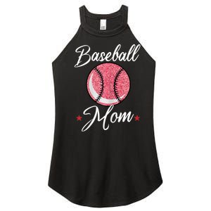 Womens Baseball Mom Cool Sport Mommy Mama Momma Wife Mother Women's Perfect Tri Rocker Tank