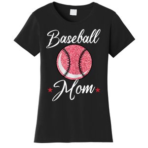 Womens Baseball Mom Cool Sport Mommy Mama Momma Wife Mother Women's T-Shirt