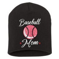 Womens Baseball Mom Cool Sport Mommy Mama Momma Wife Mother Short Acrylic Beanie